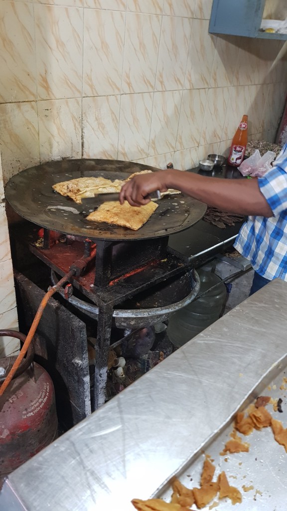 Muglai paratha in Making